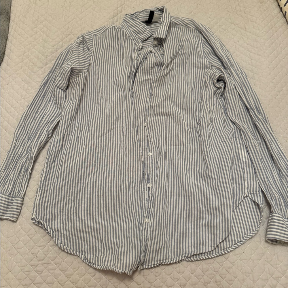 Linen button down